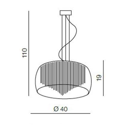 Azzardo AZ0999 - Plafón REGO 5xG9/40W/230V