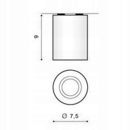 Azzardo AZ1054 - Plafón BORIS 1xGU10/50W/230V