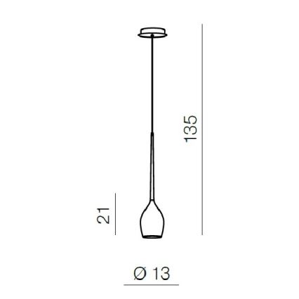 Azzardo AZ1220 - Lámpara suspendida con alambre IZZA 1xE14/40W/230V