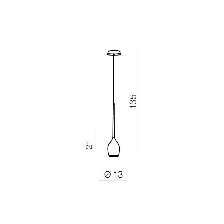 Azzardo AZ1220 - Lámpara suspendida con alambre IZZA 1xE14/40W/230V