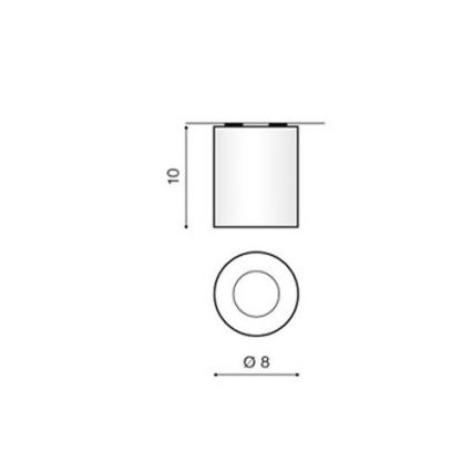 Azzardo AZ1360 - Plafón exterior ARO 1xGU10/50W/230V IP54