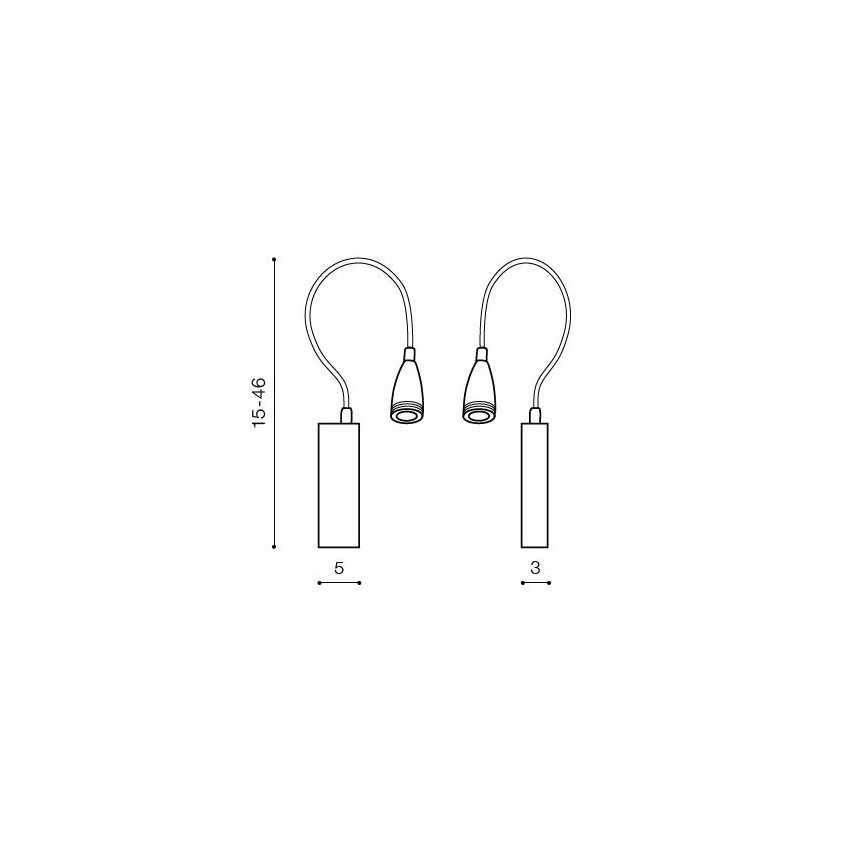 Azzardo AZ1548 - Aplique de pared LED para baño tipo foco VERONICA LED/3W/230V IP44