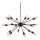 Azzardo AZ1657 - Lámpara de araña colgante ORBIT 18xE27/60W/230V