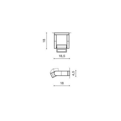 Azzardo AZ2132 - Aplique LED para exterior FRAME LED/8W/230V IP54