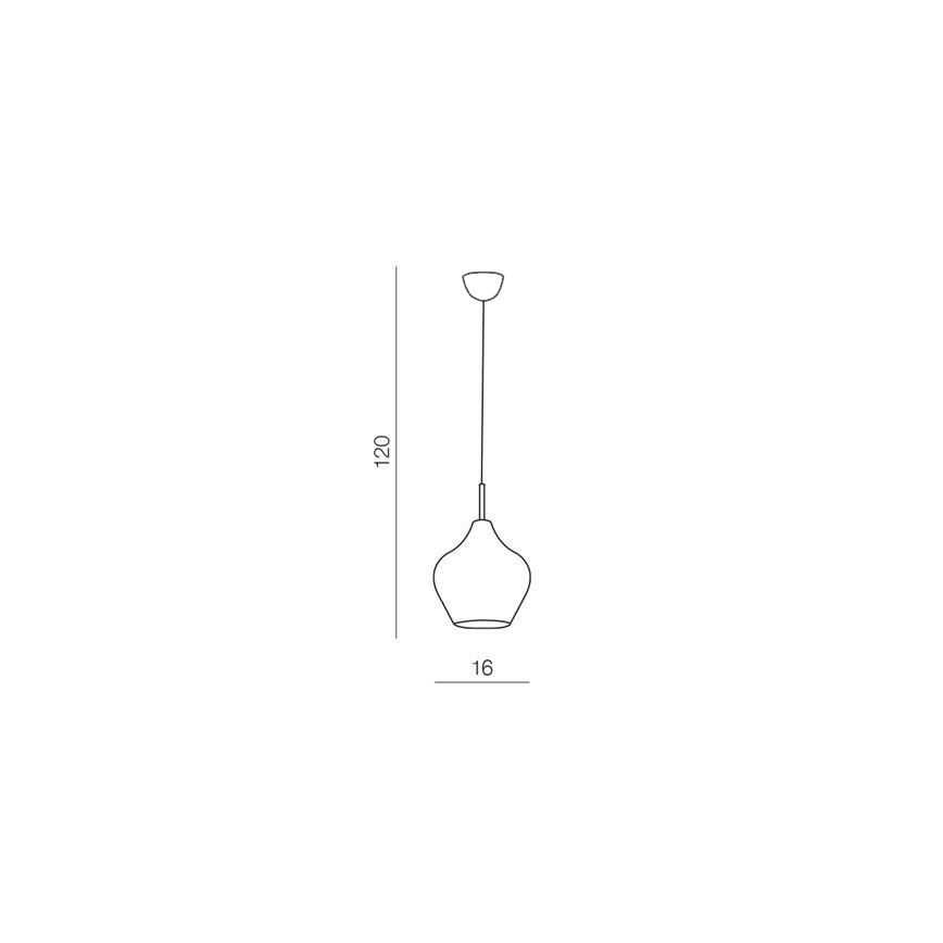 Azzardo AZ2148 - Lámpara suspendida con alambre AMBER MILANO 1xG9/40W/230V