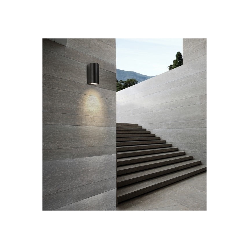 Azzardo AZ2178 - Aplique de exterior RIMINI 2xGU10/35W/230V IP54