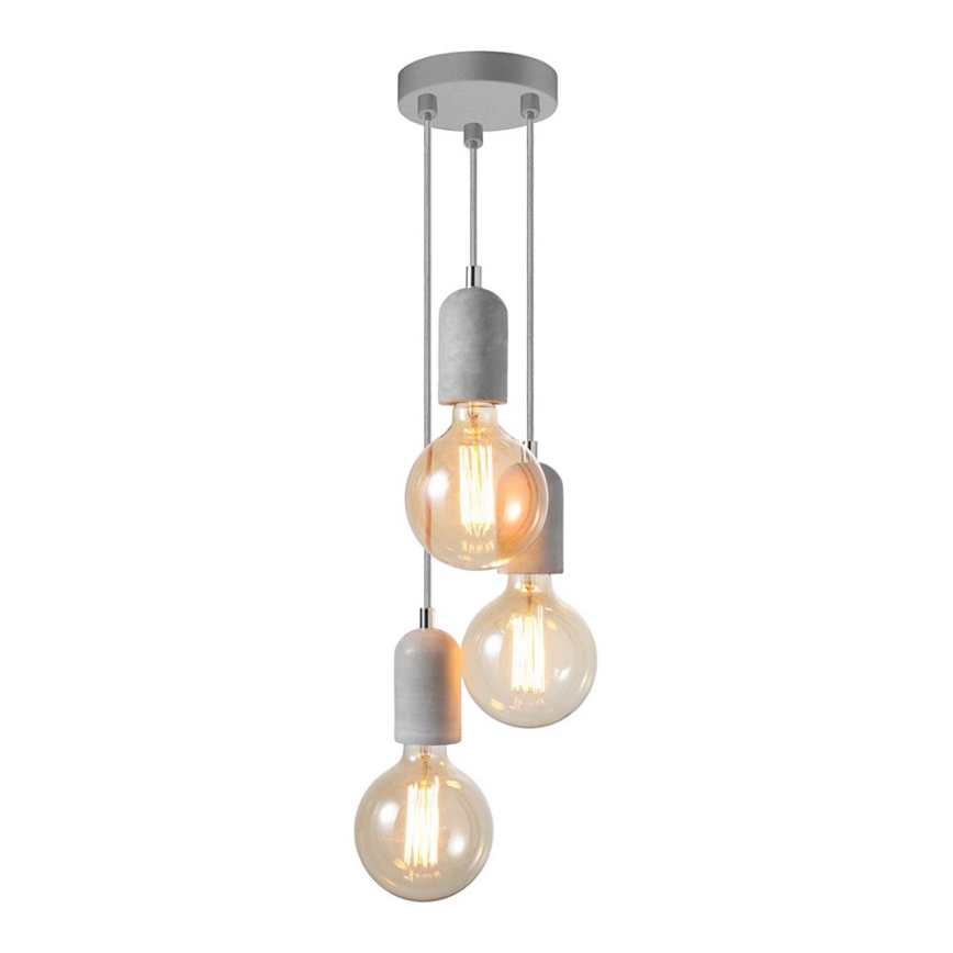 Azzardo AZ2385 - Lámpara suspendida con alambre VOLTA 3xE27/40W/230V