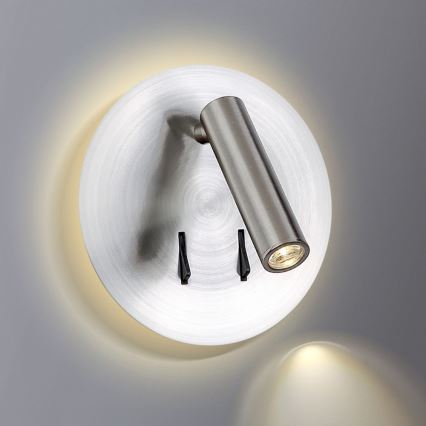 Azzardo AZ2424 - Foco LED de pared FARO LED/6W+LED/3W/230V