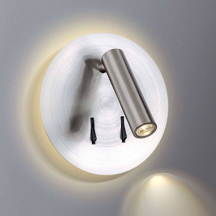 Azzardo AZ2424 - Foco LED de pared FARO LED/6W+LED/3W/230V
