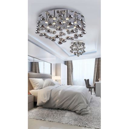 Azzardo AZ2541 - Plafón LUVIA 6xGU10/40W/230V