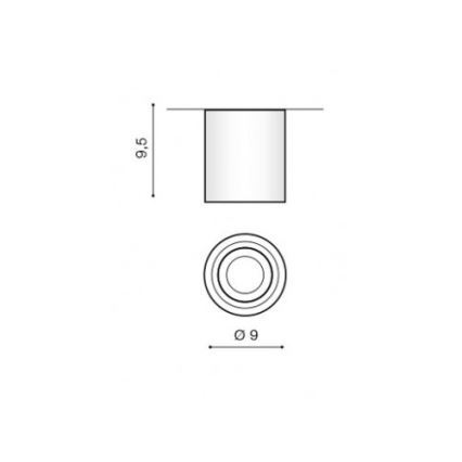 Azzardo AZ2690 - Plafón de baño BRANT 1xGU10/50W/230V IP44