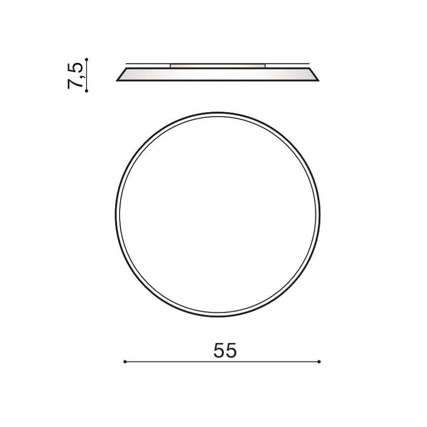 Azzardo AZ2739 - Luminaria de techo LED CORTONA LED/50W/230V 4000K