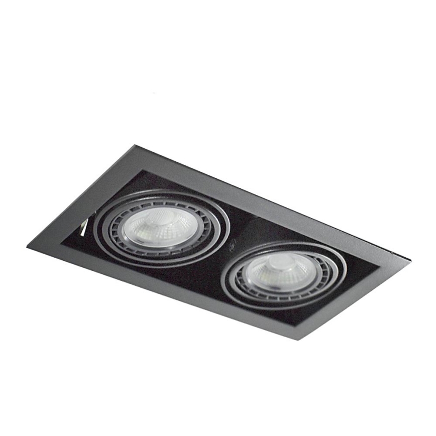Azzardo AZ2875 - Lámpara empotrada NOVA 2xGU10-ES111/50W/230V