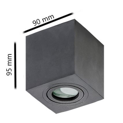 Azzardo AZ2878 - Plafón para el baño BRANT 1xGU10/50W/230V IP44