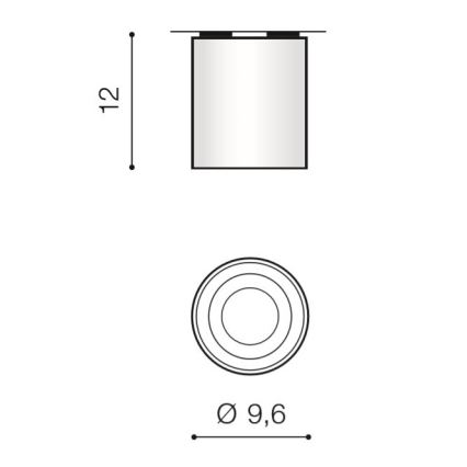 Azzardo AZ2955 - Plafón BROSS 1xGU10/50W/230V