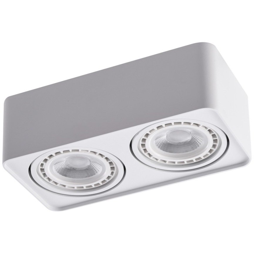 Azzardo AZ4132 - Foco PAOLA 2xGU10-ES111/16W/230V blanco