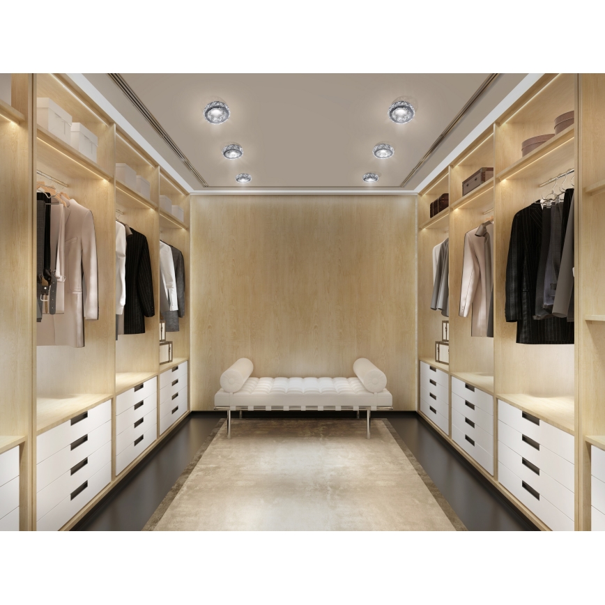 Azzardo AZ4175 - Lámpara empotrada ESTER 1xGU10/50W/230V redondo negro