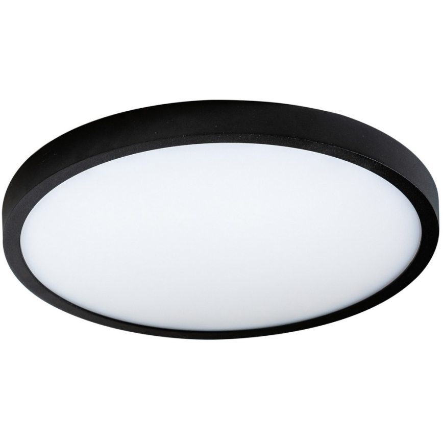 Azzardo AZ4243 - Plafón LED MALTA LED/24W/230V diá. 30 cm negro