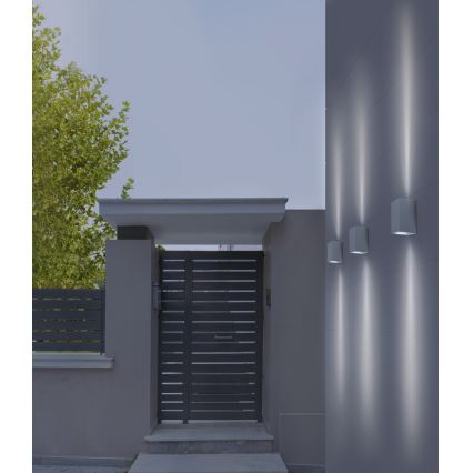 Azzardo AZ4267 - Aplique de exterior RIMINI 1xGU10/35W/230V IP54 cuadrado