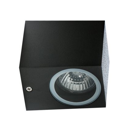 Azzardo AZ4267 - Aplique de exterior RIMINI 1xGU10/35W/230V IP54 cuadrado