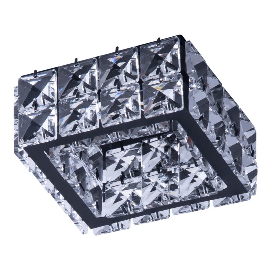 Azzardo AZ4414 - Lámpara empotrada ESTER 1xGU10/50W/230V cuadrado negro