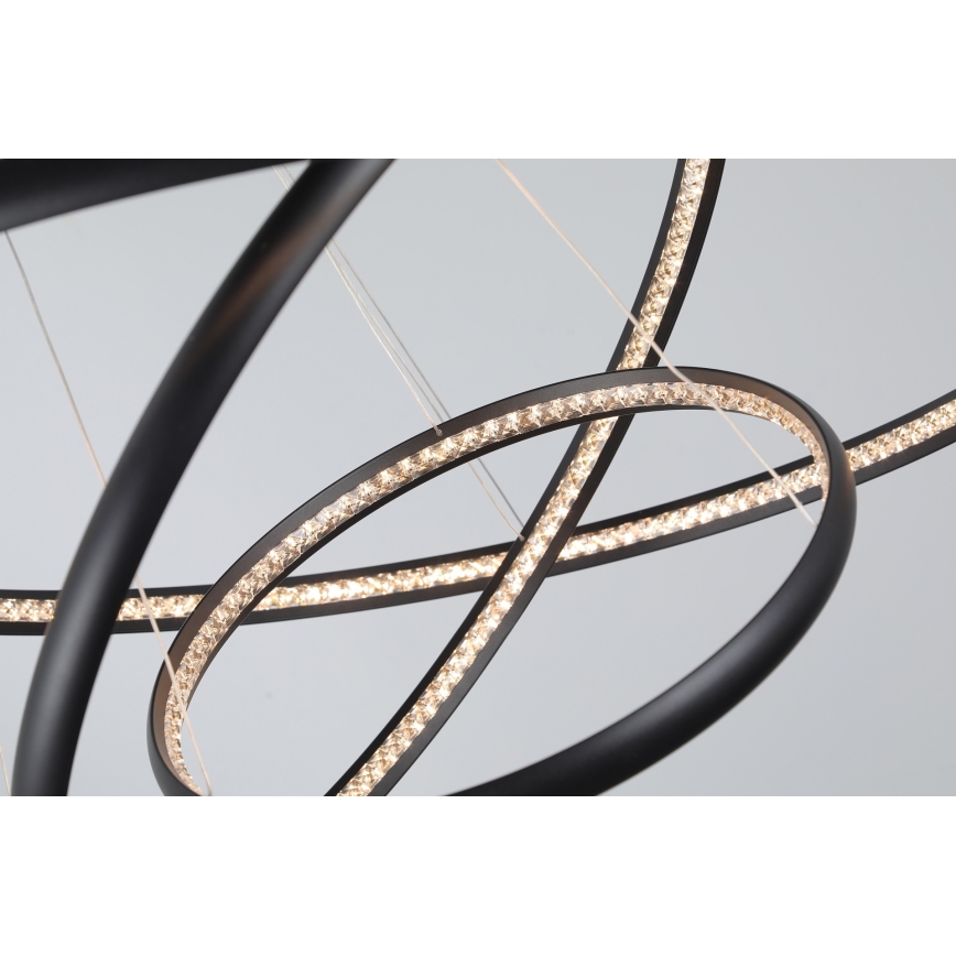 Azzardo AZ4428 - Lámpara LED colgante BRIGHTON LED/55W/230V negro