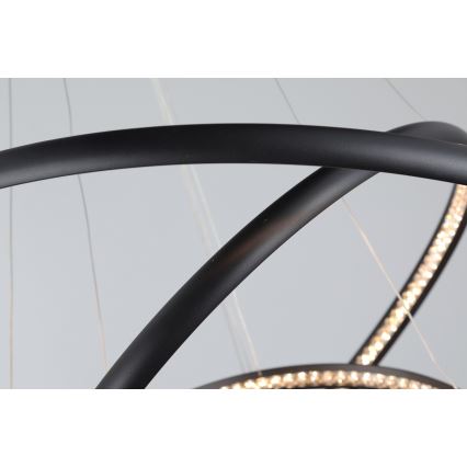 Azzardo AZ4428 - Lámpara LED colgante BRIGHTON LED/55W/230V negro