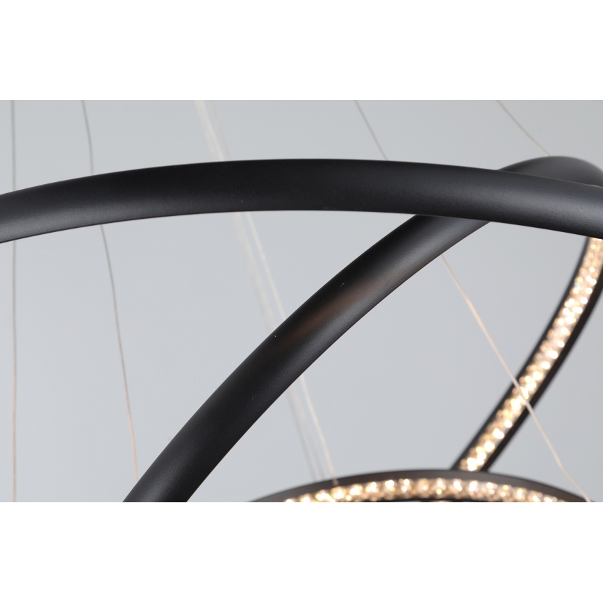 Azzardo AZ4428 - Lámpara LED colgante BRIGHTON LED/55W/230V negro