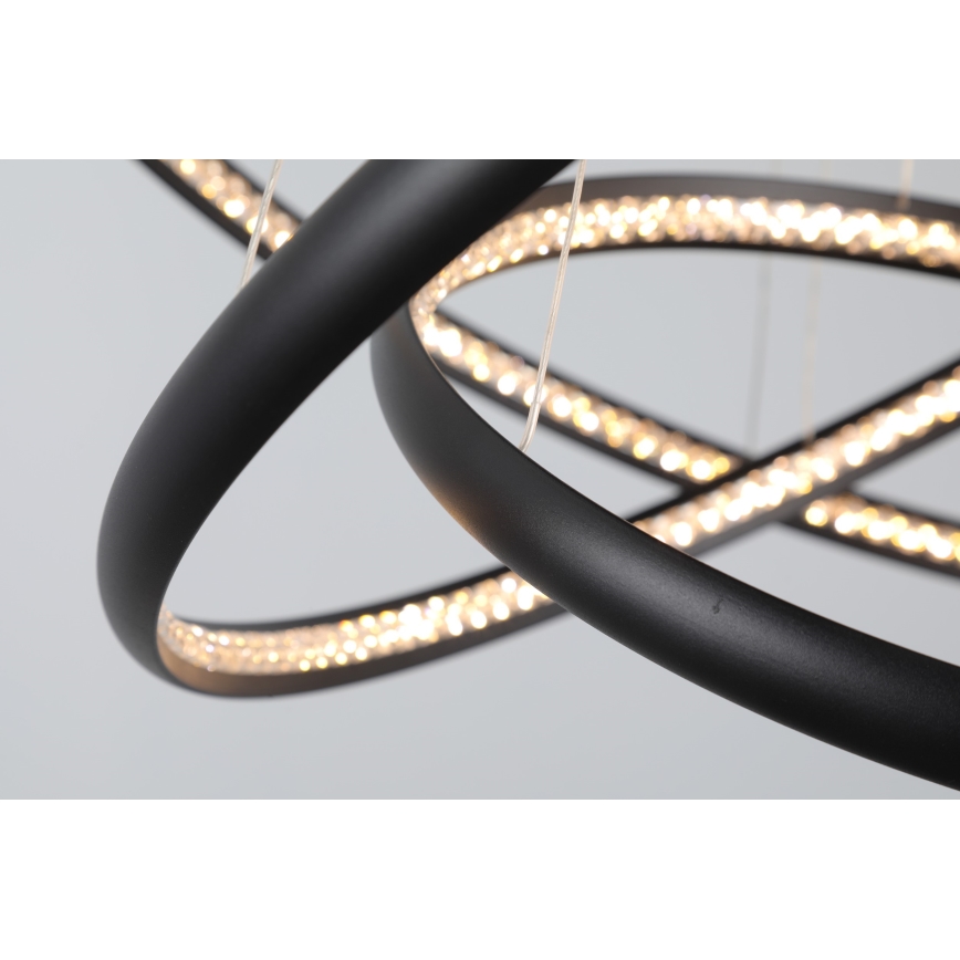 Azzardo AZ4428 - Lámpara LED colgante BRIGHTON LED/55W/230V negro