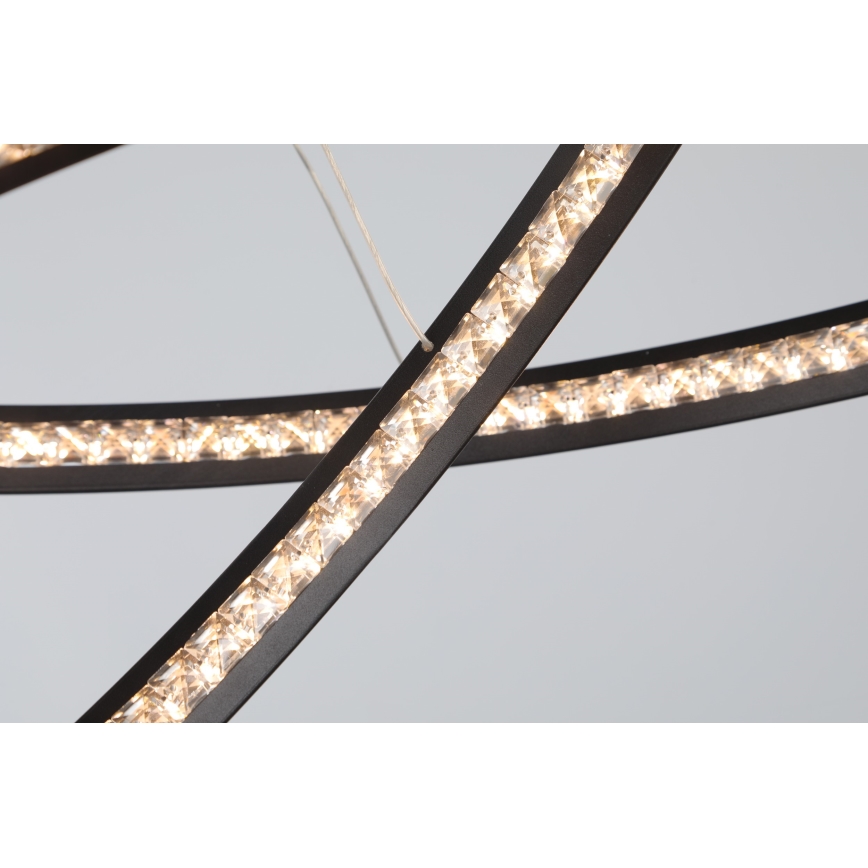 Azzardo AZ4428 - Lámpara LED colgante BRIGHTON LED/55W/230V negro