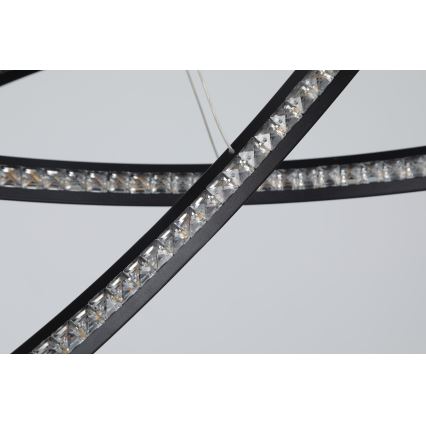 Azzardo AZ4428 - Lámpara LED colgante BRIGHTON LED/55W/230V negro