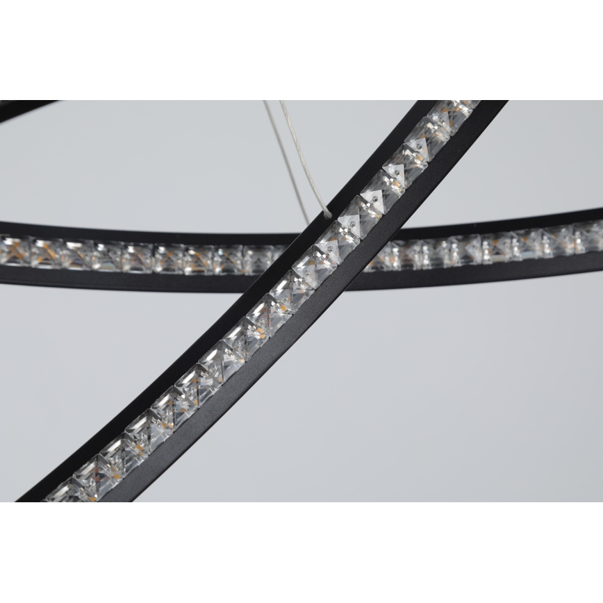 Azzardo AZ4428 - Lámpara LED colgante BRIGHTON LED/55W/230V negro