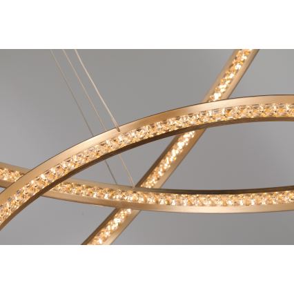 Azzardo AZ4429 - Lámpara LED colgante BRIGHTON LED/55W/230V dorado