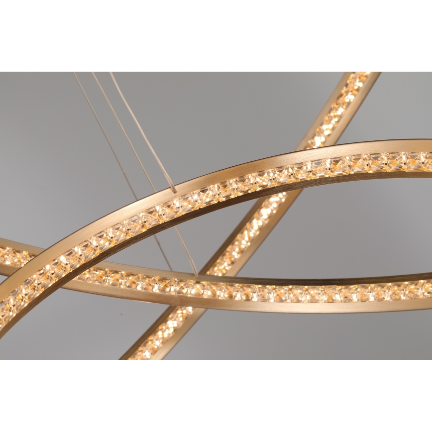 Azzardo AZ4429 - Lámpara LED colgante BRIGHTON LED/55W/230V dorado