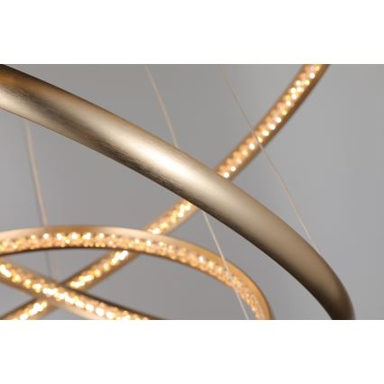 Azzardo AZ4429 - Lámpara LED colgante BRIGHTON LED/55W/230V dorado
