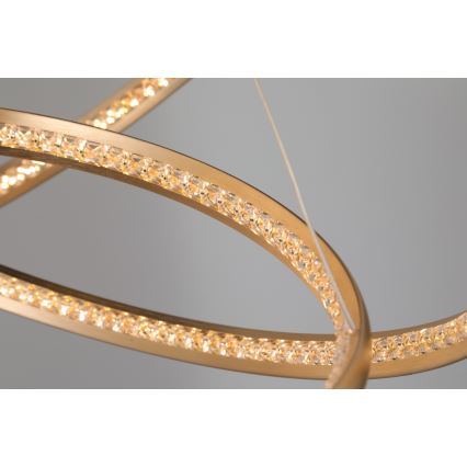 Azzardo AZ4429 - Lámpara LED colgante BRIGHTON LED/55W/230V dorado