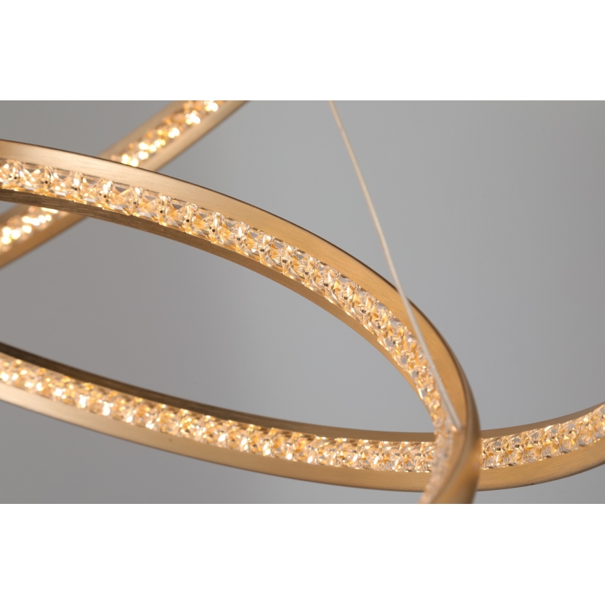 Azzardo AZ4429 - Lámpara LED colgante BRIGHTON LED/55W/230V dorado
