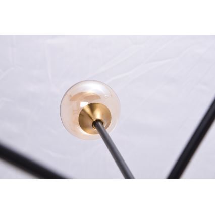Azzardo AZ4700 - Lámpara colgante SOLEN 6xG9/30W/230V negro/dorado