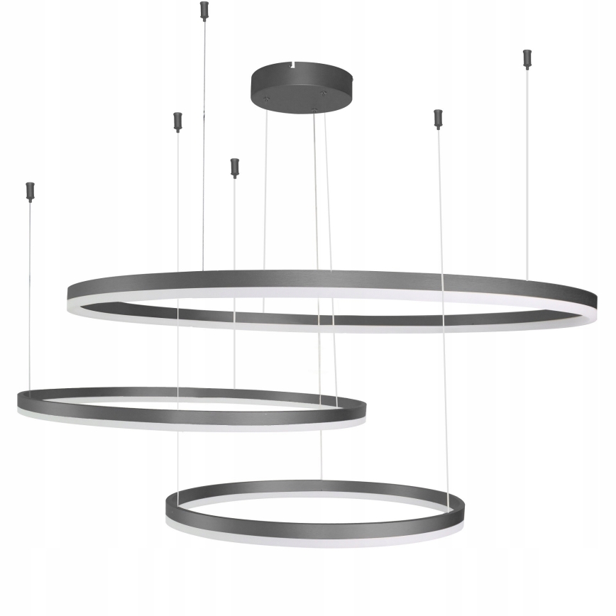 Azzardo AZ4707 - Lámpara LED colgante HALO LED/130W/230V negro