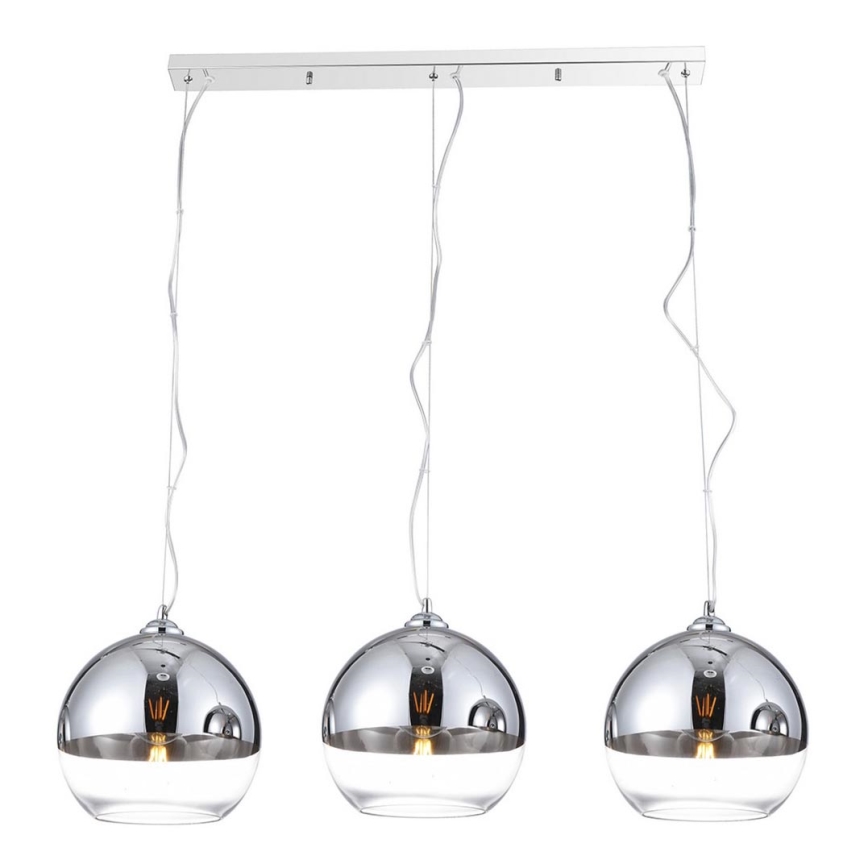Azzardo AZ4751 - Lámpara colgante BALL 3xE27/40W/230V