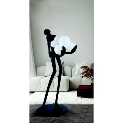 Azzardo AZ4985 - Lámpara de pie ATLAS 6xE14/50W/230V 180 cm resina