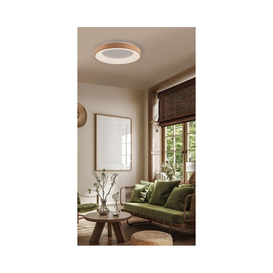 Azzardo AZ4989 - Plafón LED SANTANA LED/30W/230V marrón