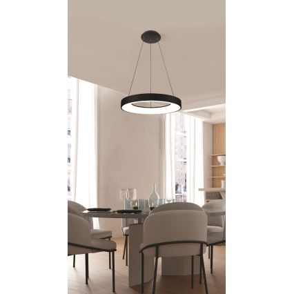 Azzardo AZ4999 - Lámpara de araña LED en cadena SANTANA LED/30W/230V negro