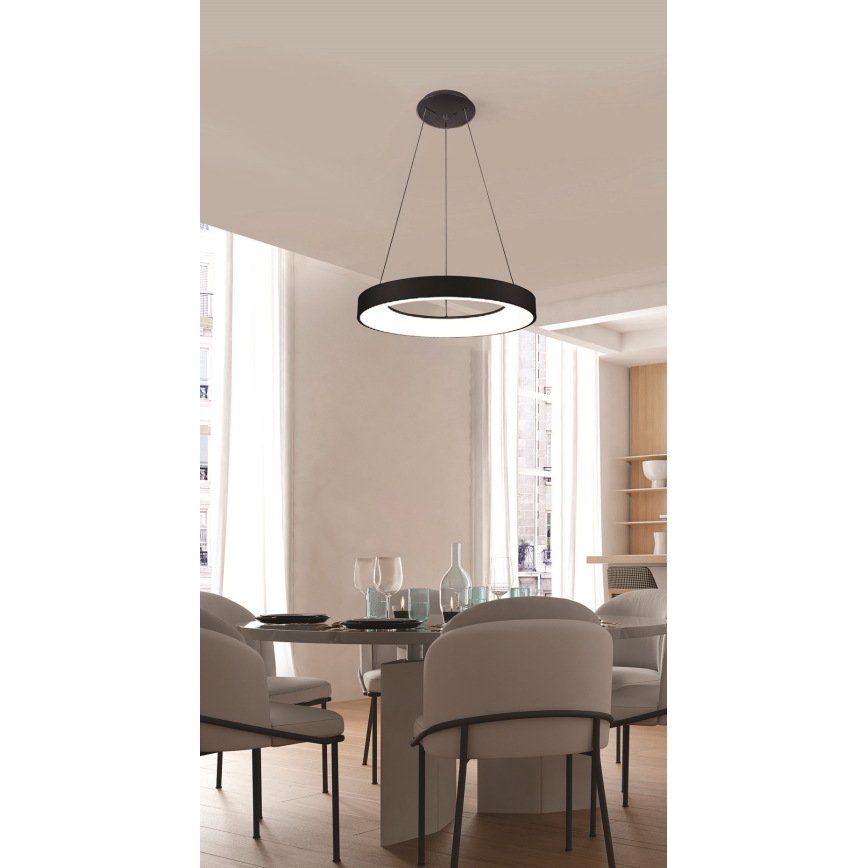 Azzardo AZ4999 - Lámpara de araña LED en cadena SANTANA LED/30W/230V negro