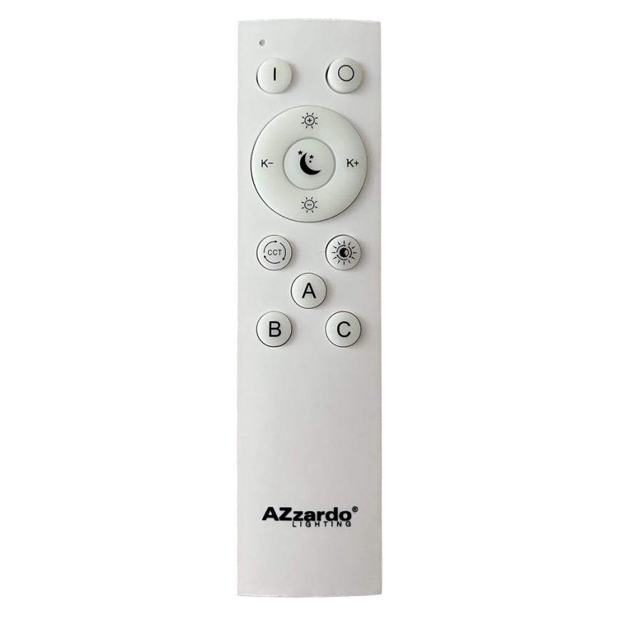 Azzardo AZ5012 - Lámpara de araña LED regulable SANTANA LED/80W/230V negro + control remoto