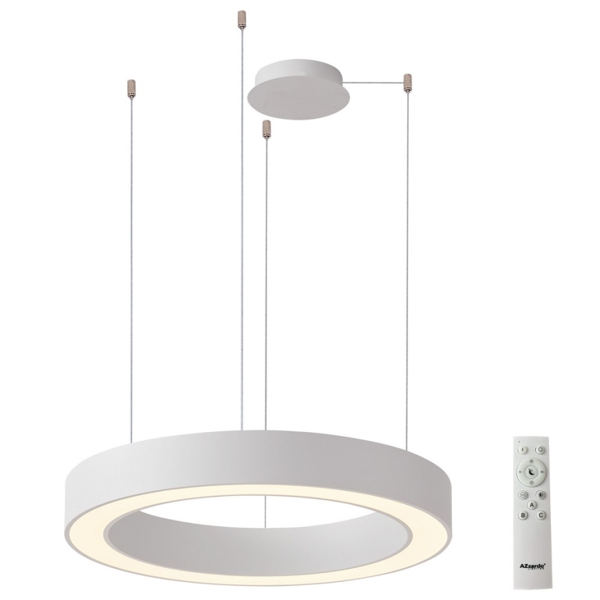 Azzardo AZ5043 - Lámpara de araña LED regulable MARCO LED/50W/230V blanco + control remoto
