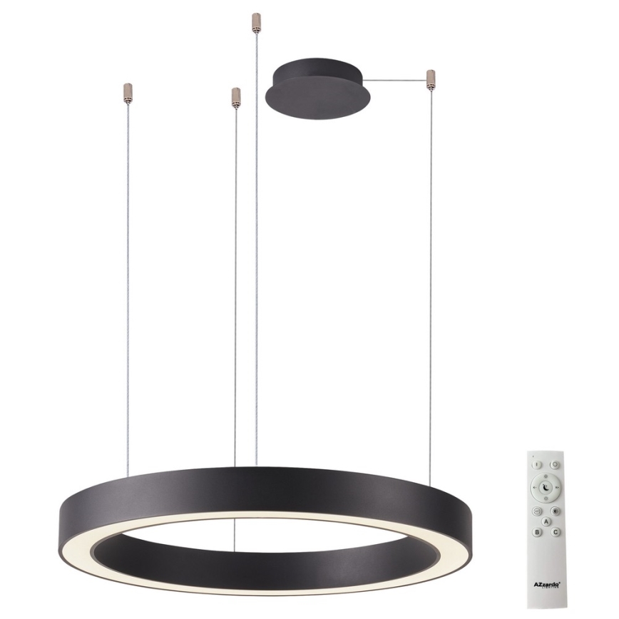 Azzardo AZ5047 - Lámpara de araña LED regulable MARCO LED/60W/230V negro + control remoto