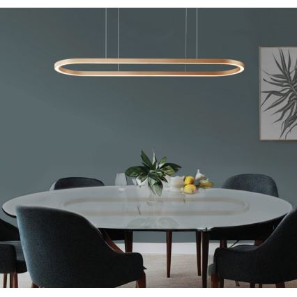 Azzardo AZ5056 - Lámpara de araña LED regulable ELENA LED/50W/230V 120 cm dorado