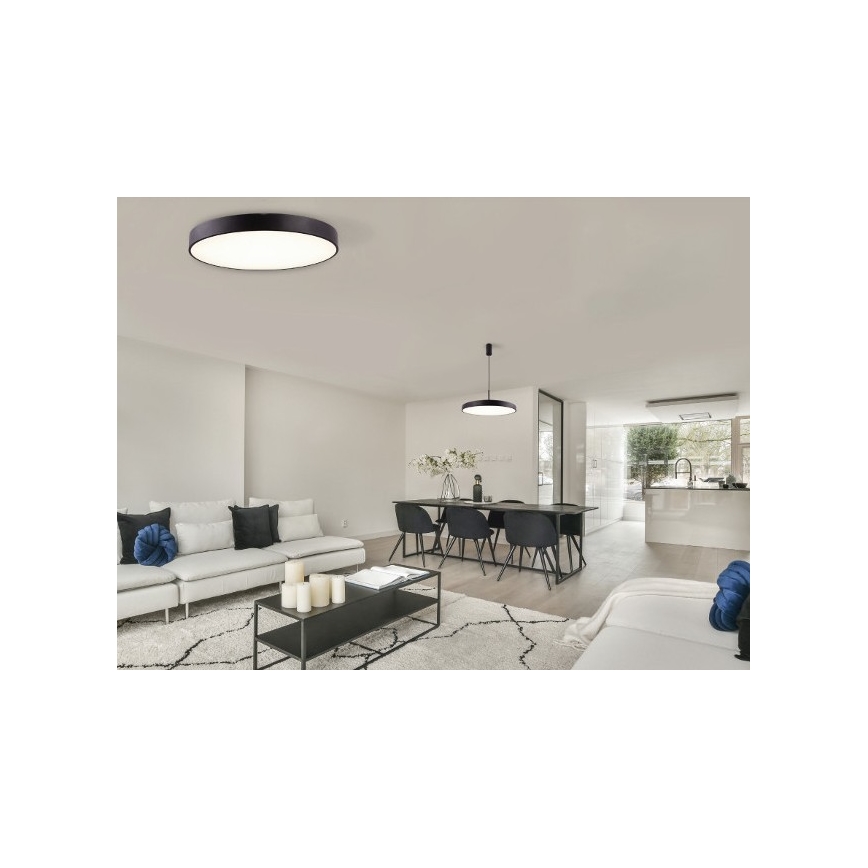 Azzardo AZ5082 - Plafón LED regulable MARCELLO LED/60W/230V negro
