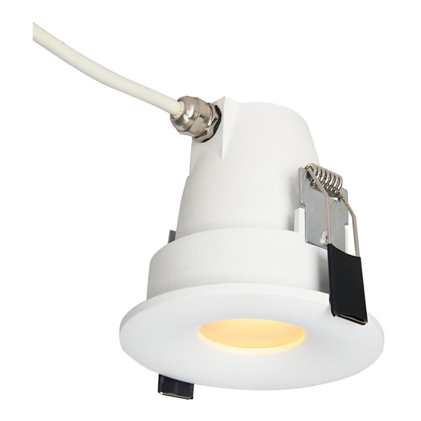Azzardo AZ5389 - Lámpara empotrable de baño ROMOLO 1xGU10/50W/230V IP65 blanco